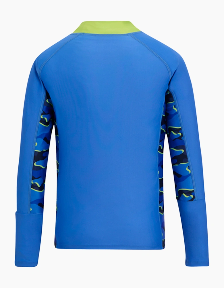 Girls Hoku II Camo Swim Top