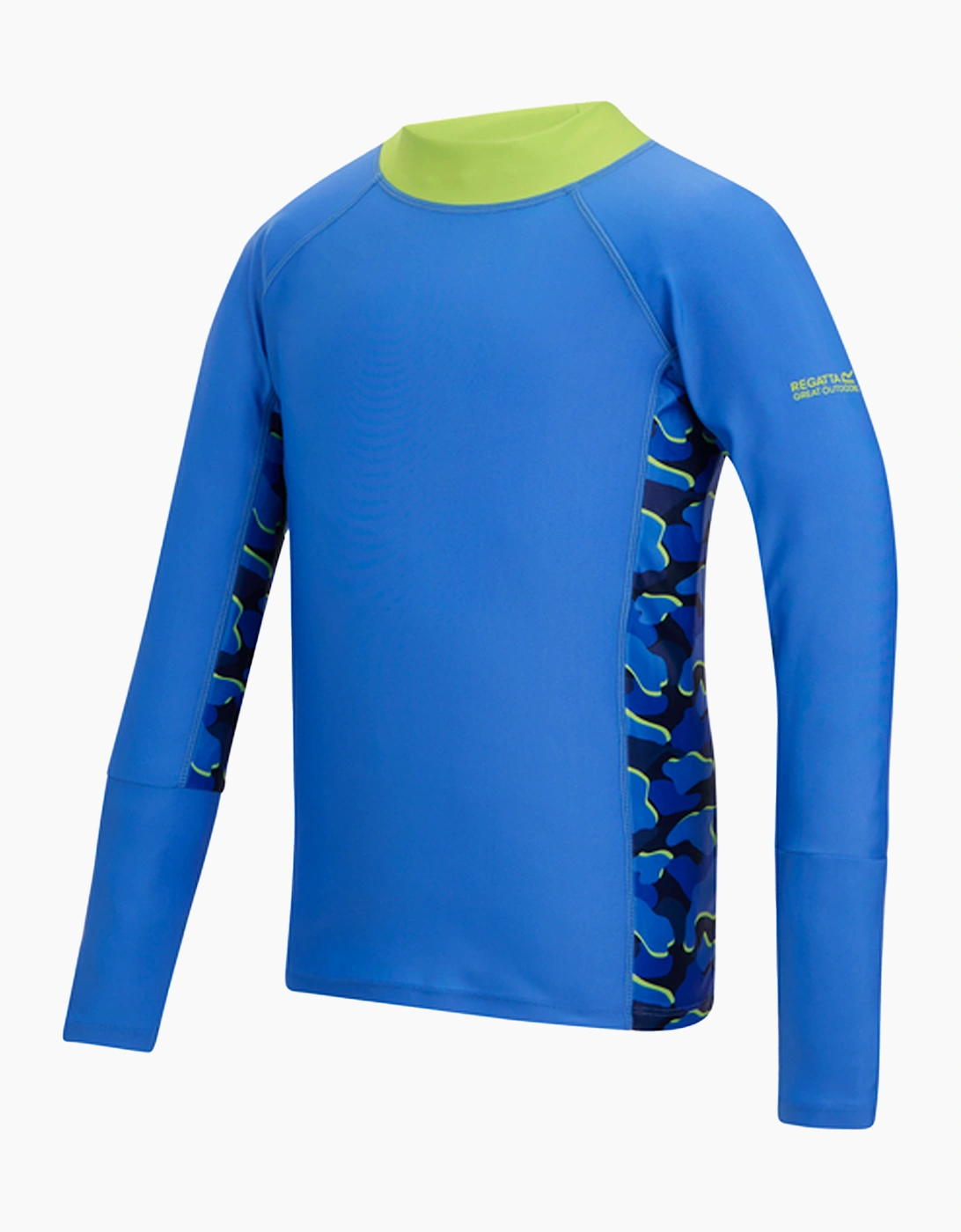 Girls Hoku II Camo Swim Top