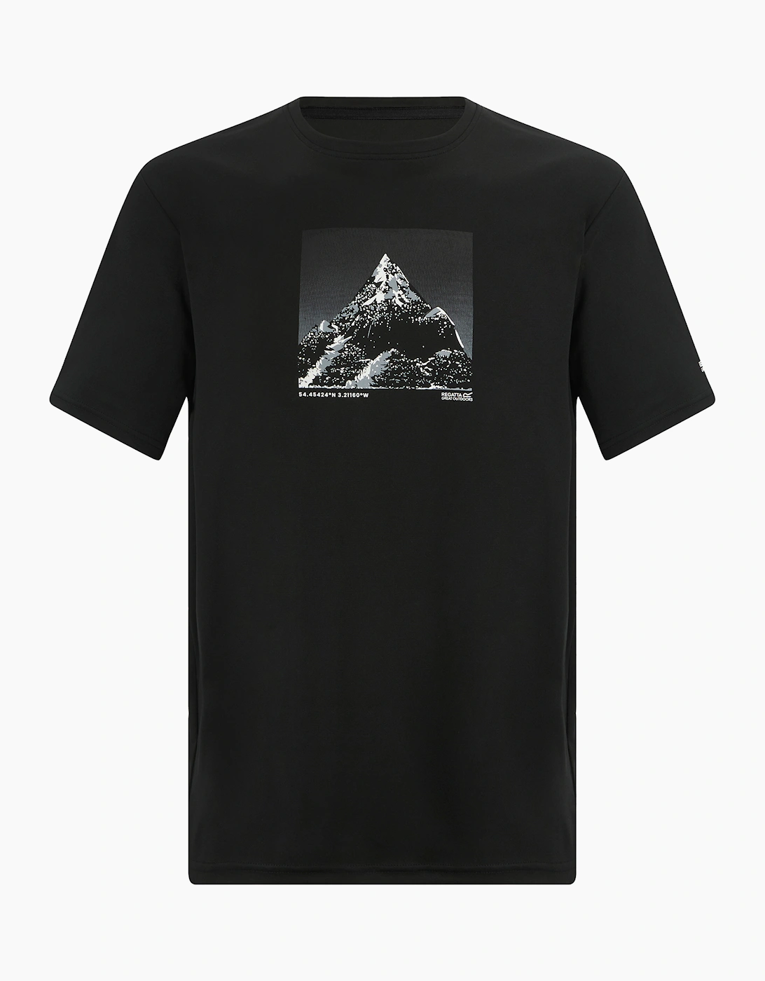 Regatta Men's Black Fingal Mountain T-Shirt - Size: 46