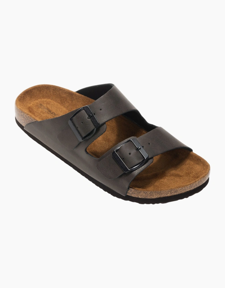 Womens/Ladies Mia Logo Double Strap Sandals