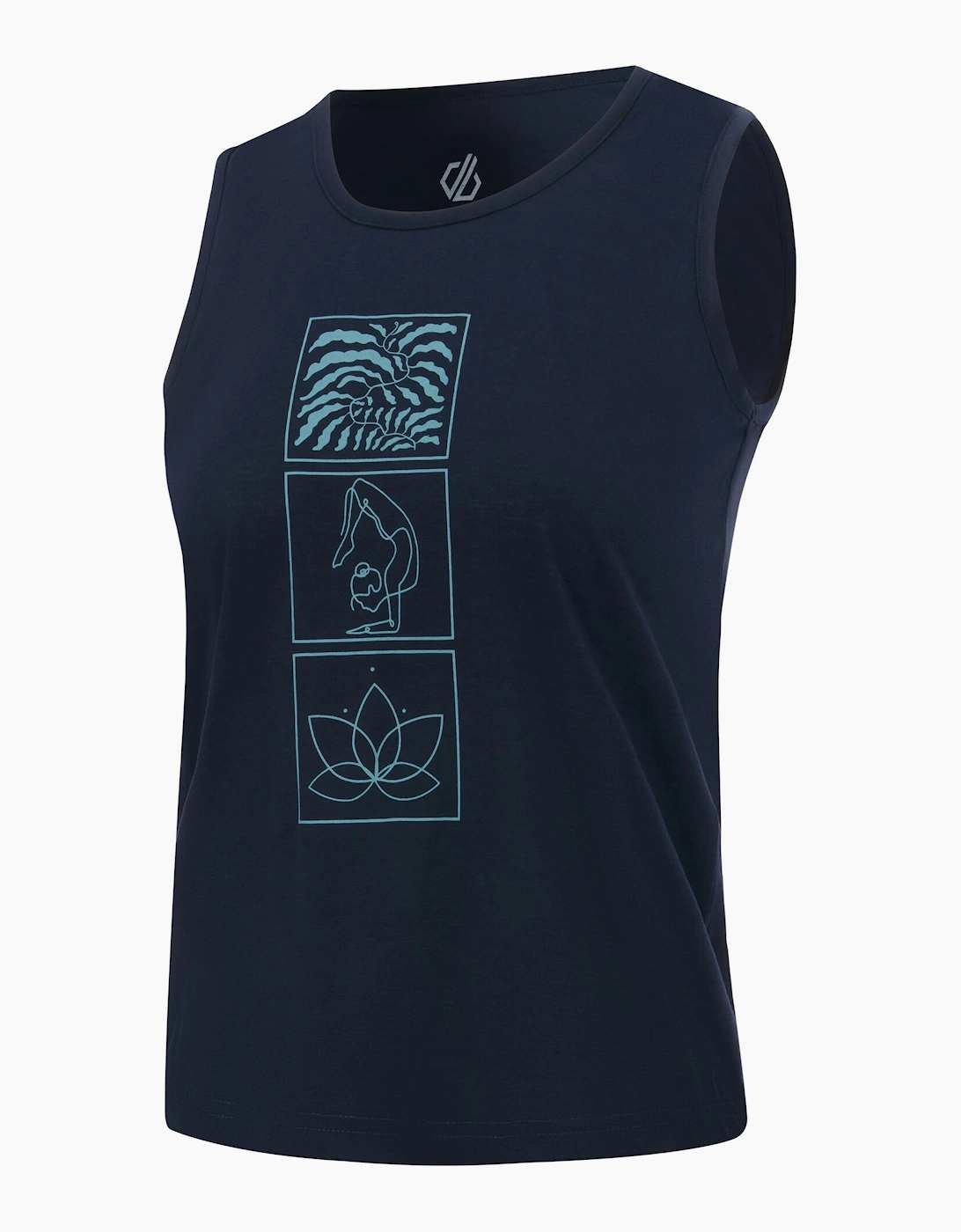 Womens/Ladies Harmonic Mandala Lotus Bamboo Vest Top