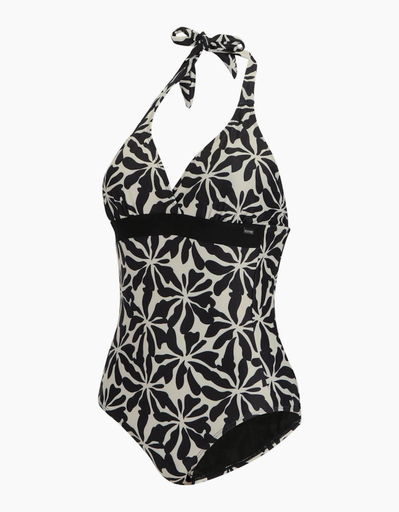 Womens/Ladies Flavia II Abstract Floral One Piece Swimsuit