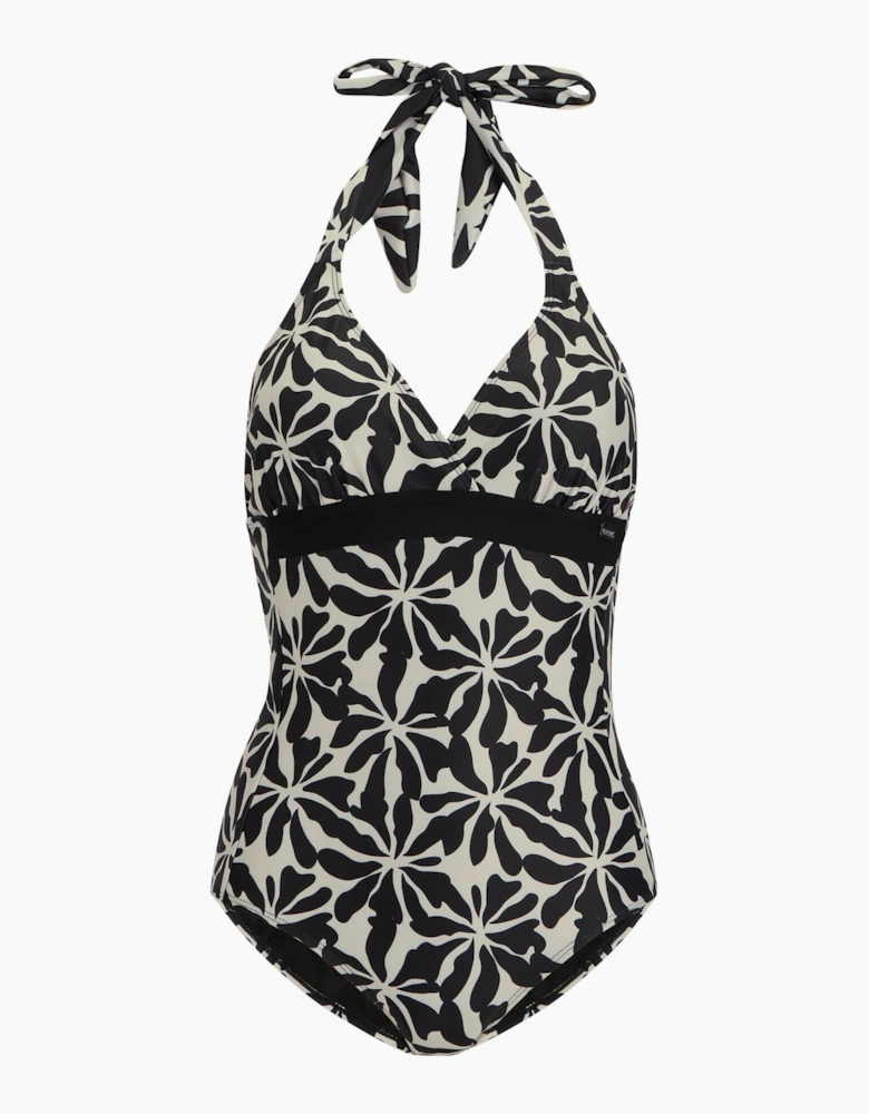 Womens/Ladies Flavia II Abstract Floral One Piece Swimsuit