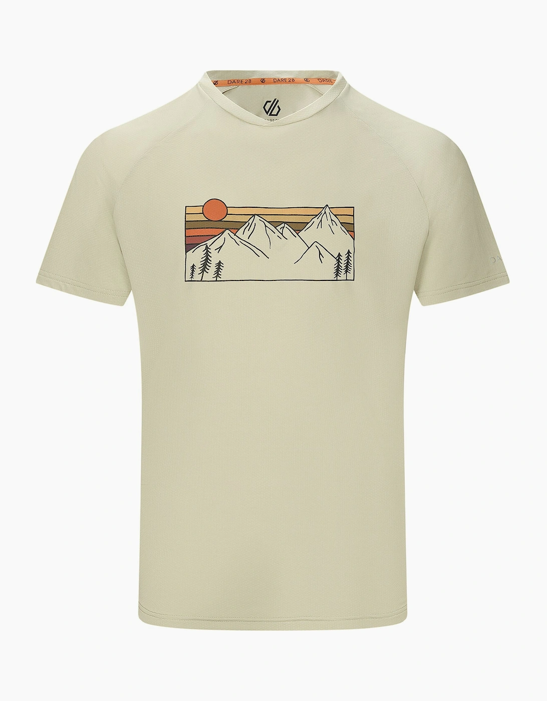 Mens Tech II Mountain Peaks T-Shirt, 6 of 5