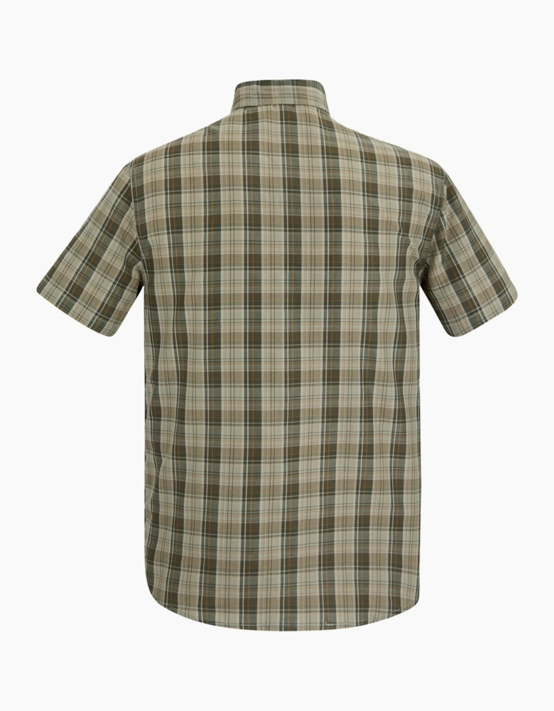 Mens Mindano Multi Check Short-Sleeved Shirt