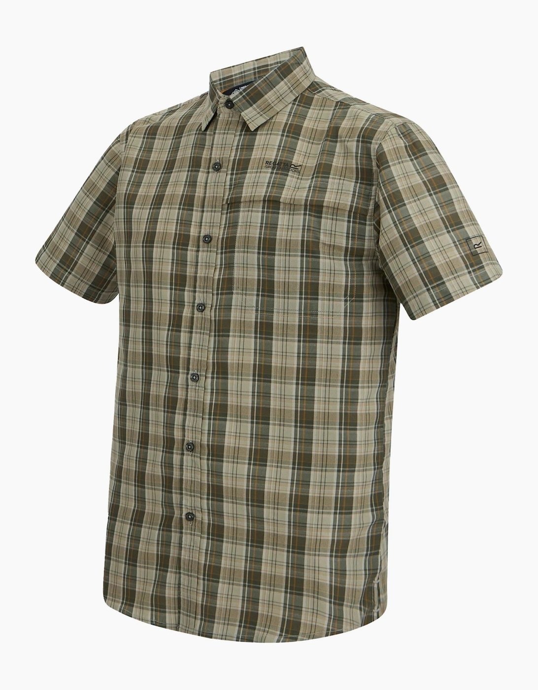 Mens Mindano Multi Check Short-Sleeved Shirt