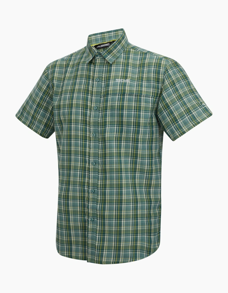 Mens Mindano Multi Check Short-Sleeved Shirt
