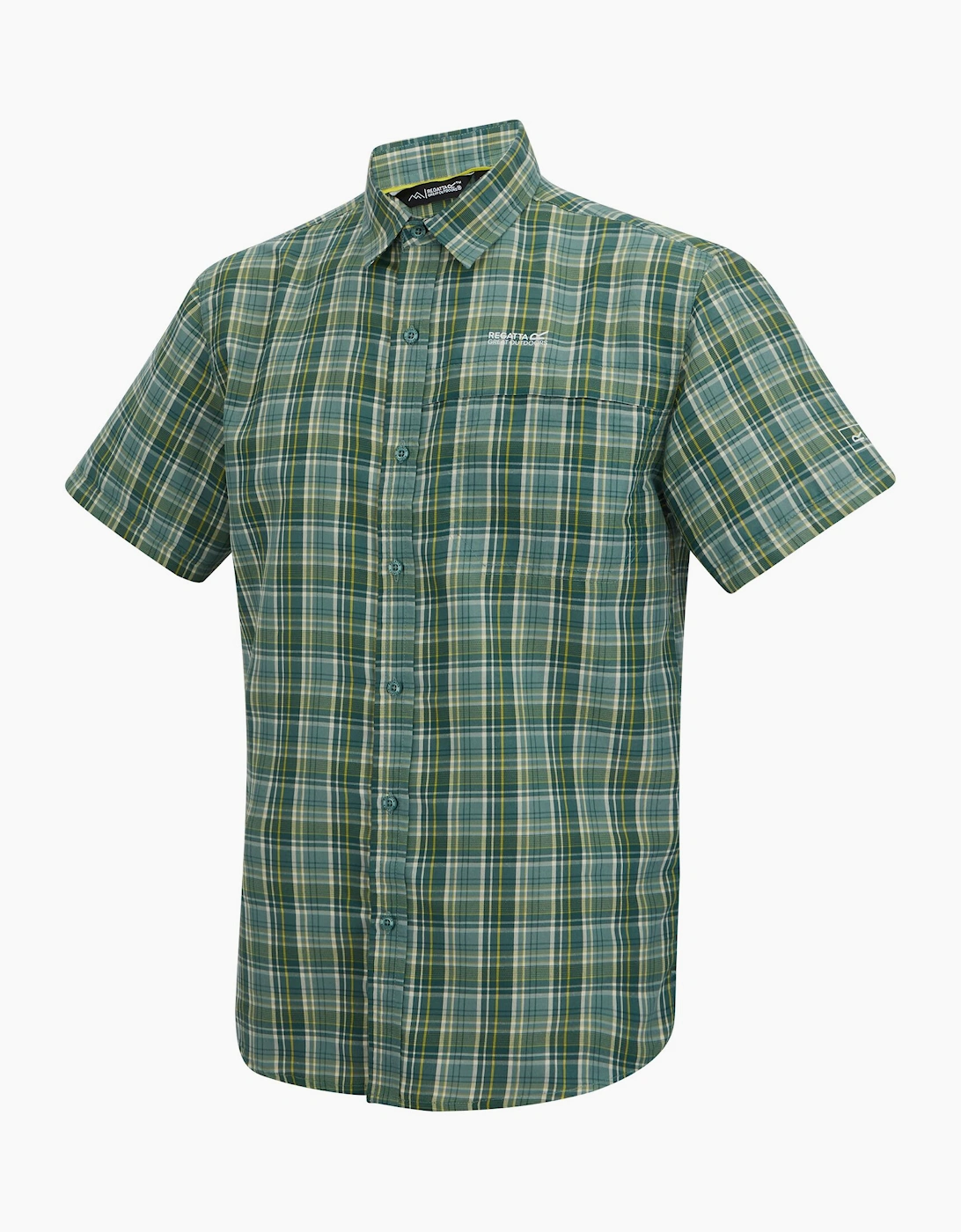 Mens Mindano Multi Check Short-Sleeved Shirt