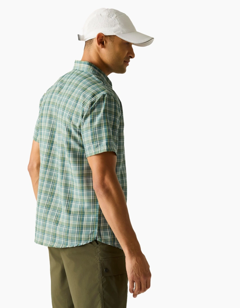 Mens Mindano Multi Check Short-Sleeved Shirt