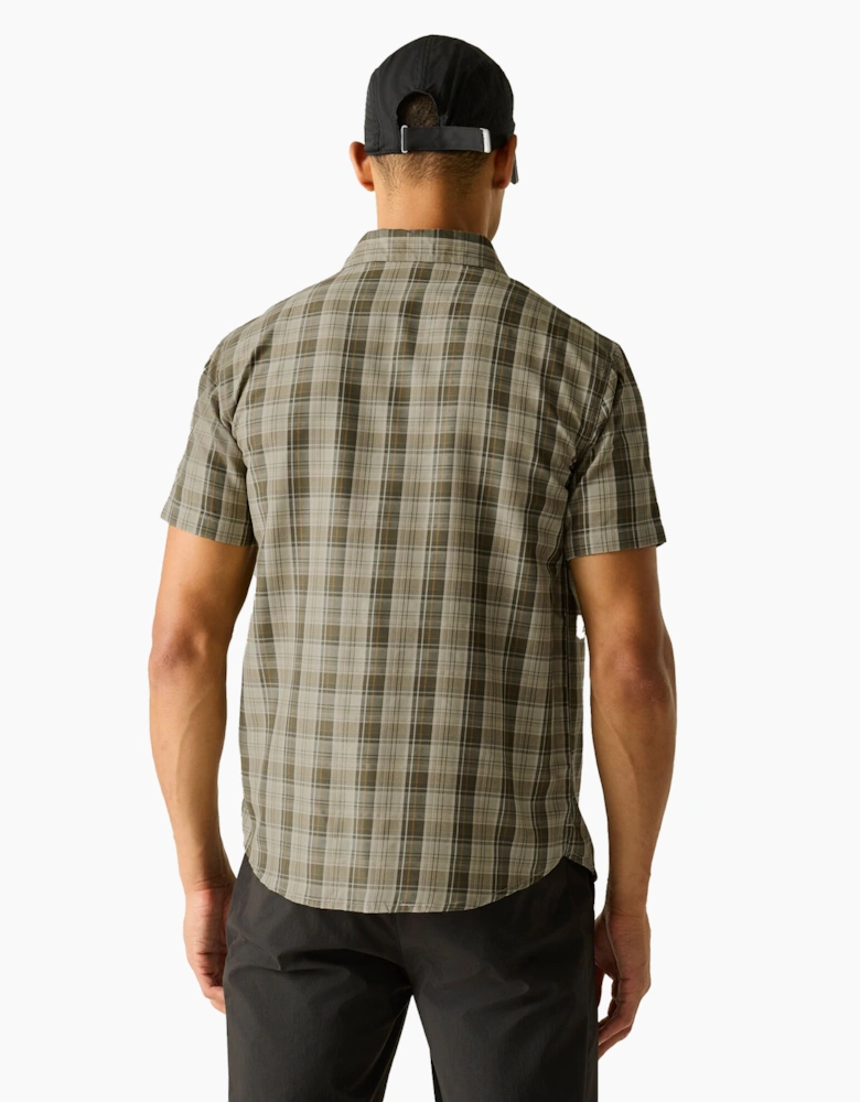 Mens Mindano Multi Check Short-Sleeved Shirt