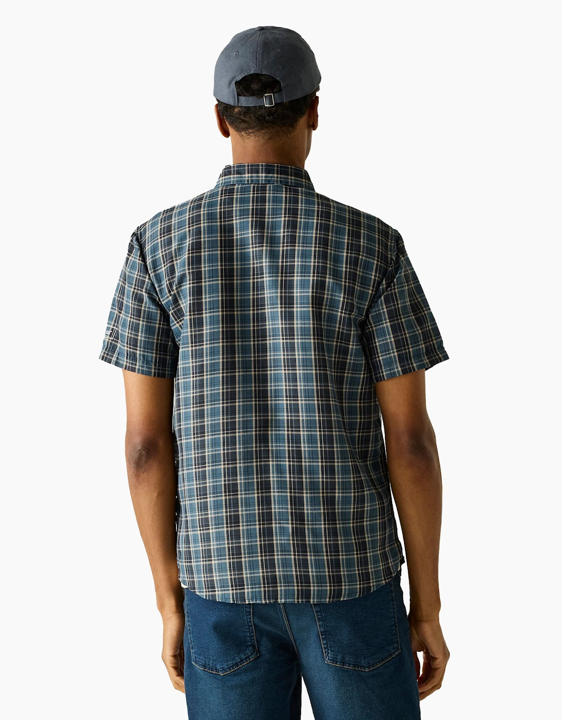 Mens Mindano Multi Check Short-Sleeved Shirt