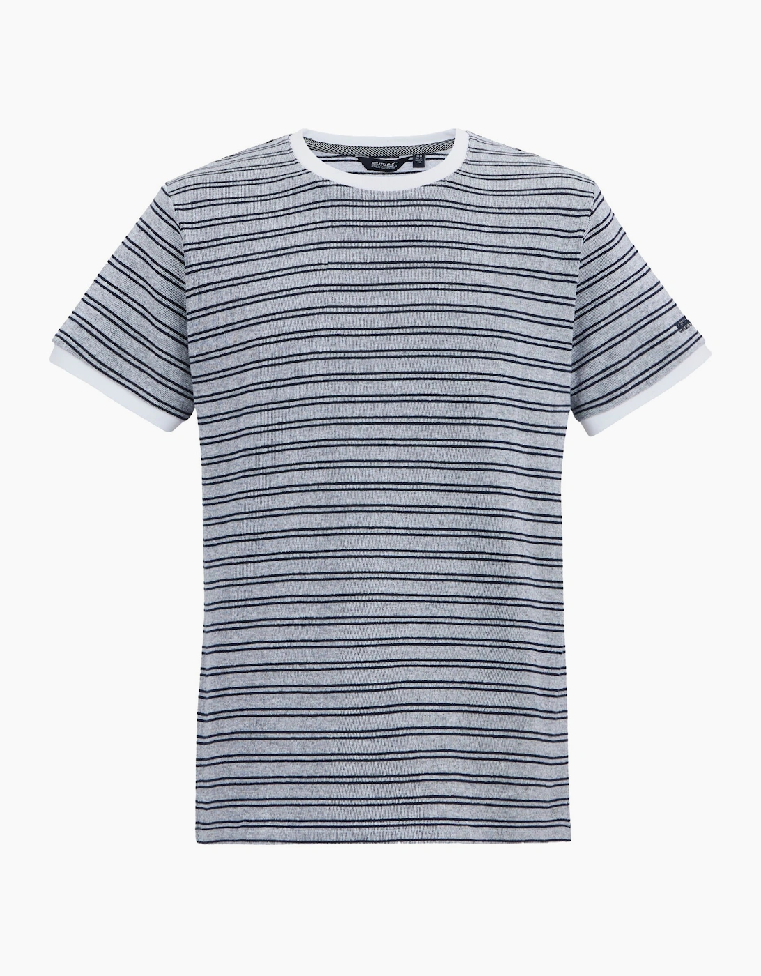 Regatta Men's White/Multi Benlin Striped T-Shirt - Size: 42