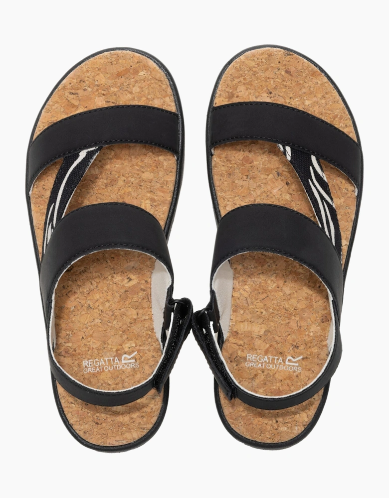 Womens/Ladies Rylie Zebra Print Sandals