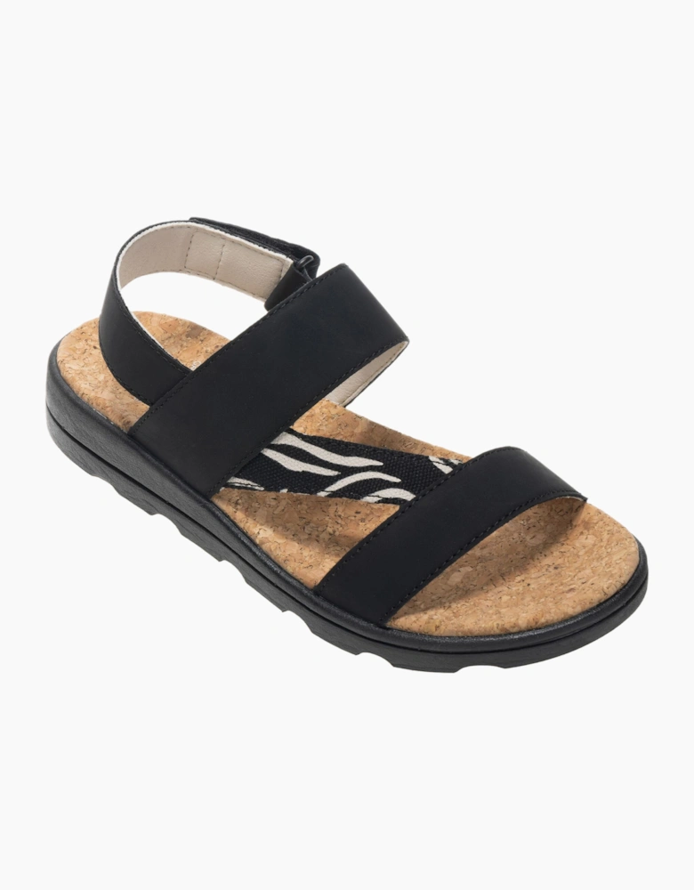 Womens/Ladies Rylie Zebra Print Sandals