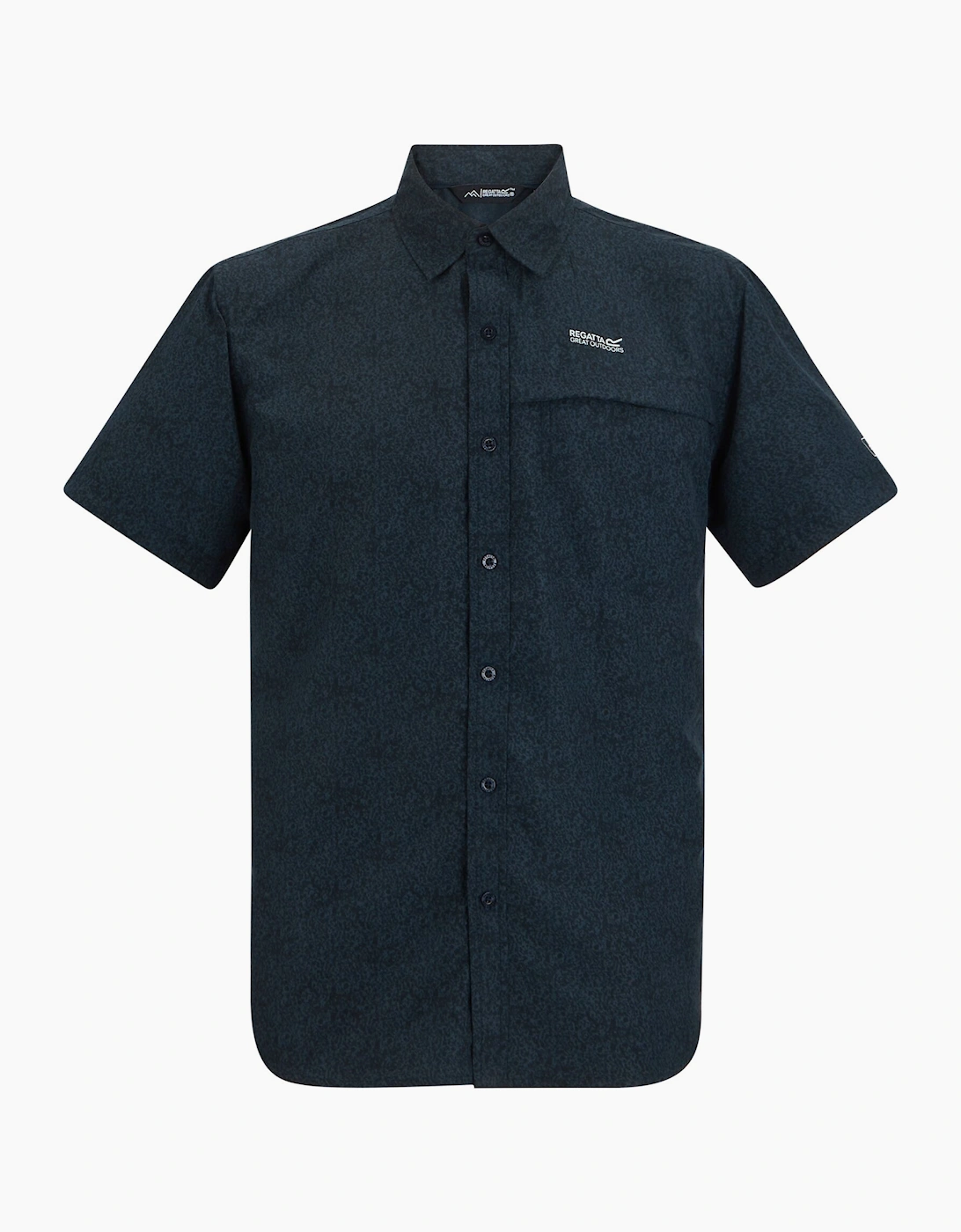 Regatta Men's Navy Mindano Textured Shirt - Size: 38/Regular