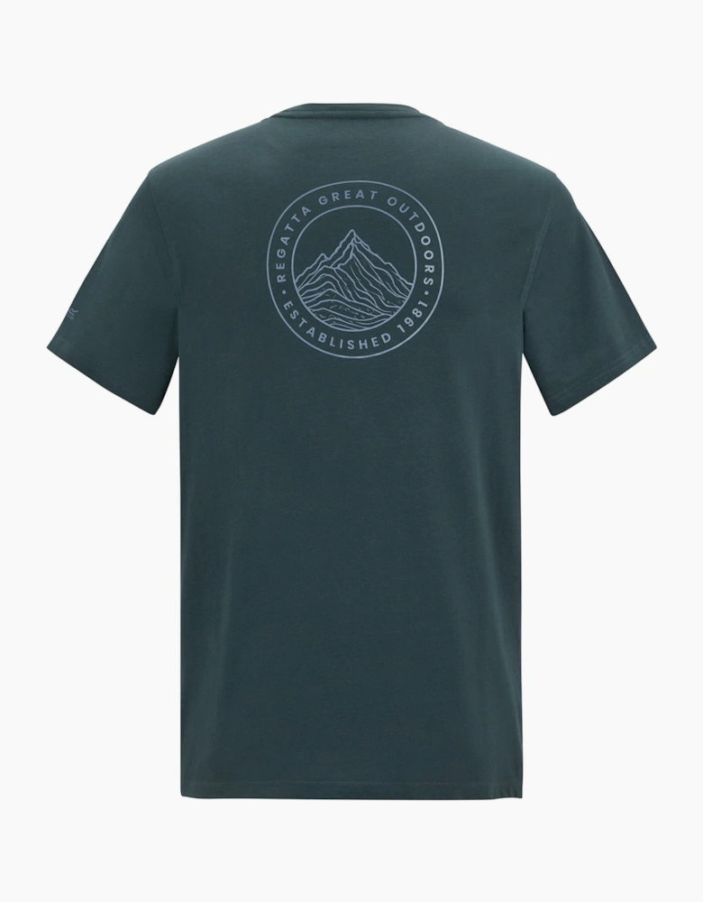 Mens Breezed Line Art T-Shirt