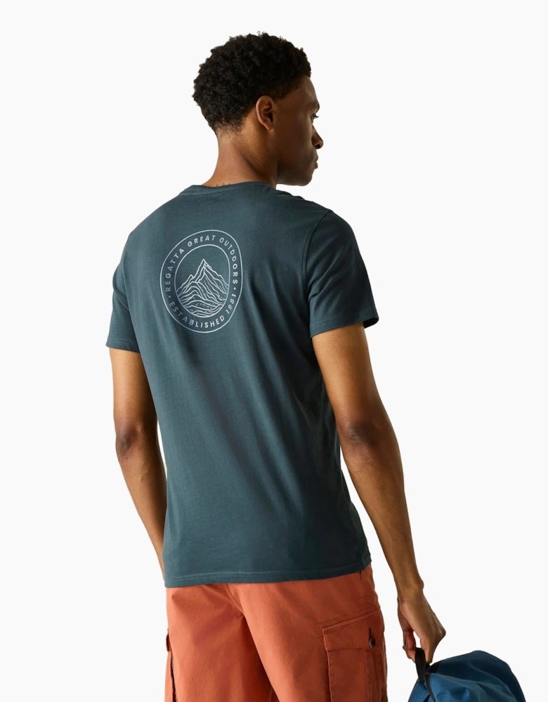 Mens Breezed Line Art T-Shirt