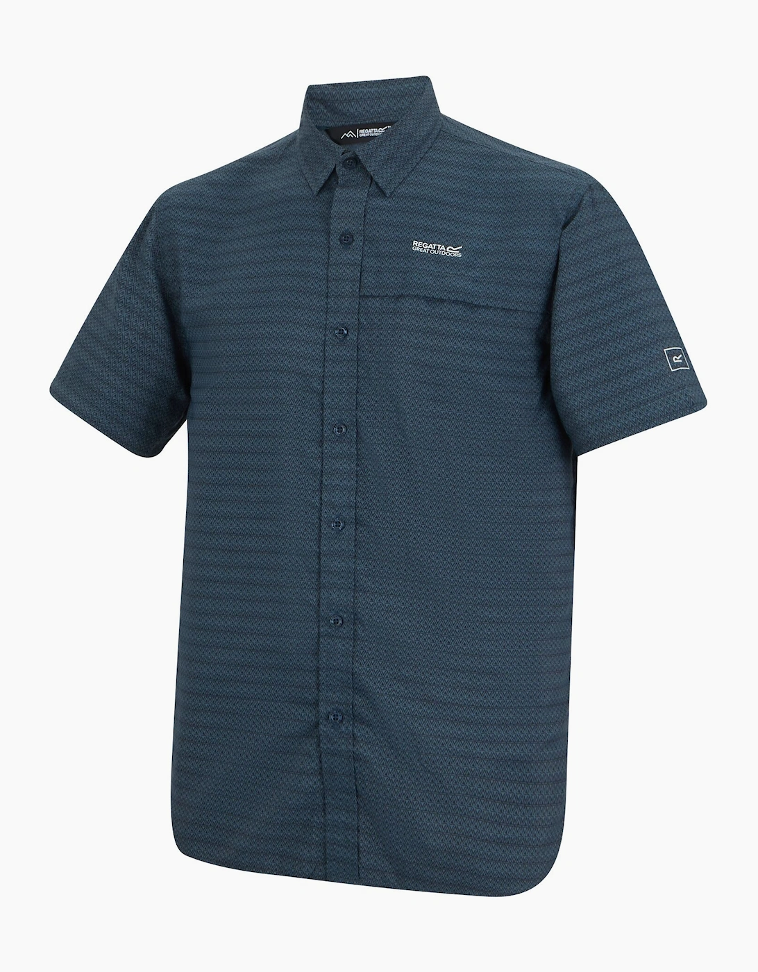 Regatta Mens Short Sleeved Shirt - Blue - XL - Image 3