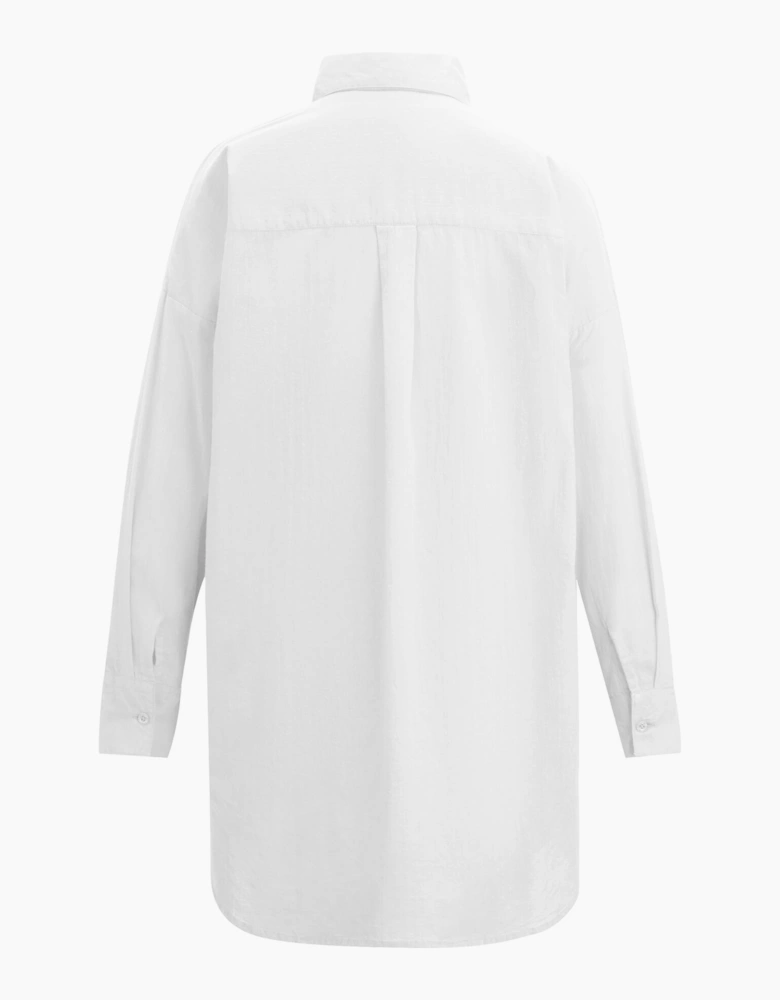 Womens/Ladies Prena Cover Up Plain Beach Shirt