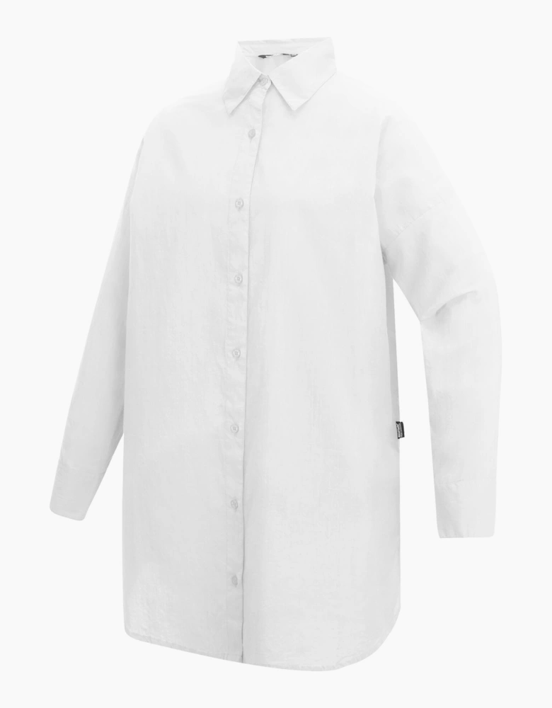 Womens/Ladies Prena Cover Up Plain Beach Shirt