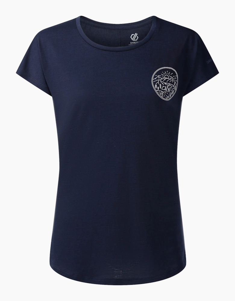 Womens/Ladies Serenity Mountain Scene T-Shirt