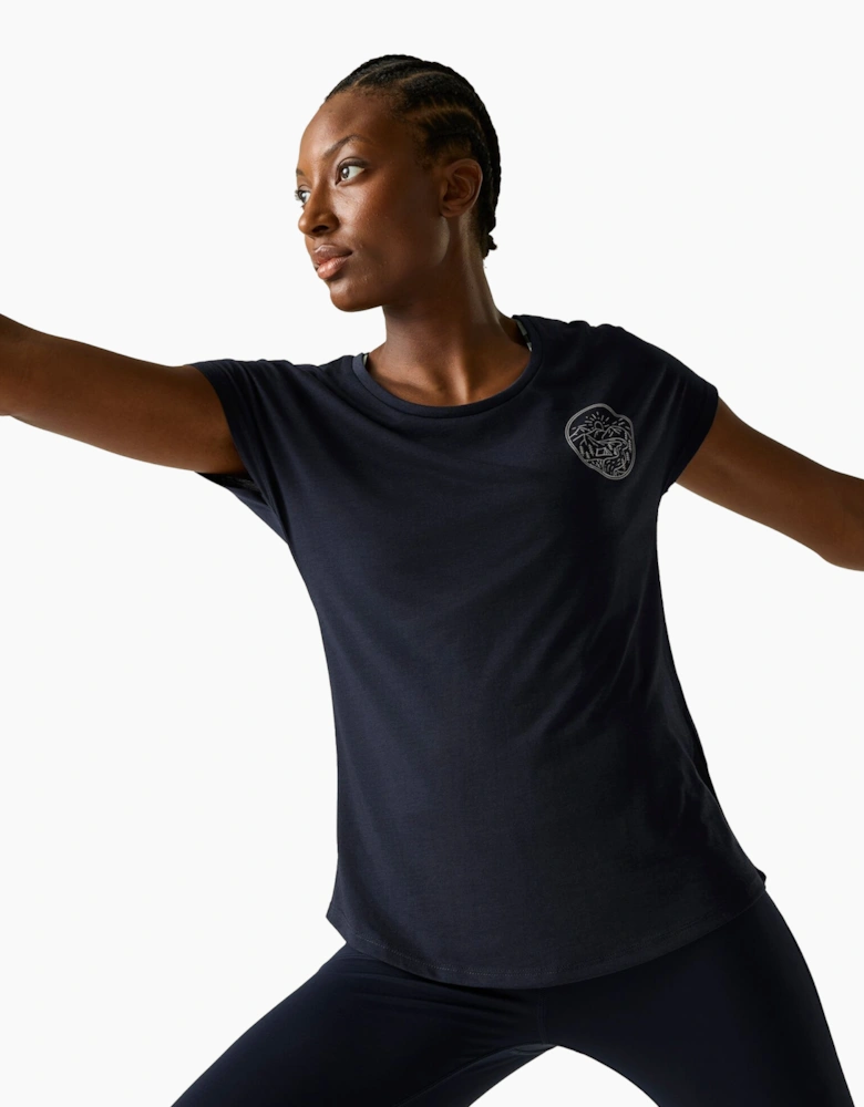 Womens/Ladies Serenity Mountain Scene T-Shirt