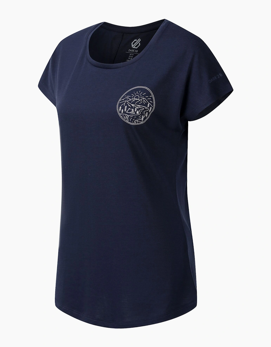 Womens/Ladies Serenity Mountain Scene T-Shirt