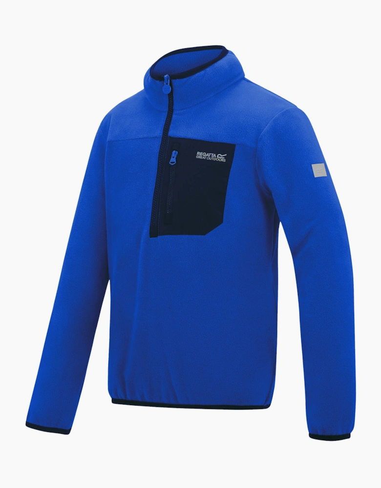 Childrens/Kids Frankie Half Zip Fleece Top