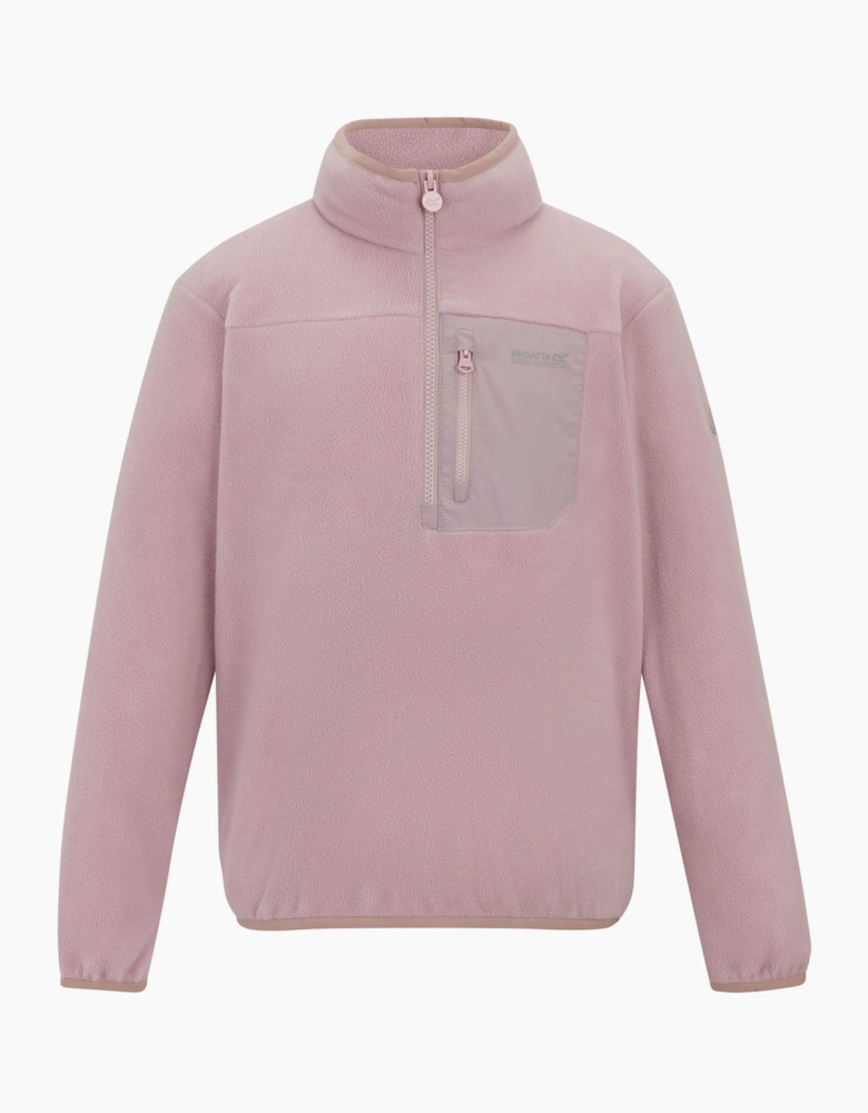 Childrens/Kids Frankie Half Zip Fleece Top