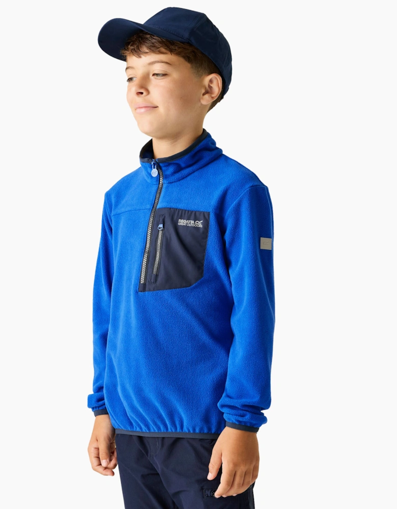 Childrens/Kids Frankie Half Zip Fleece Top