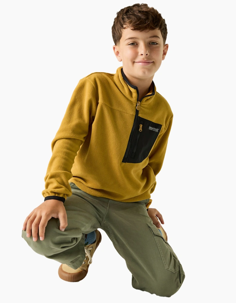 Childrens/Kids Frankie Half Zip Fleece Top