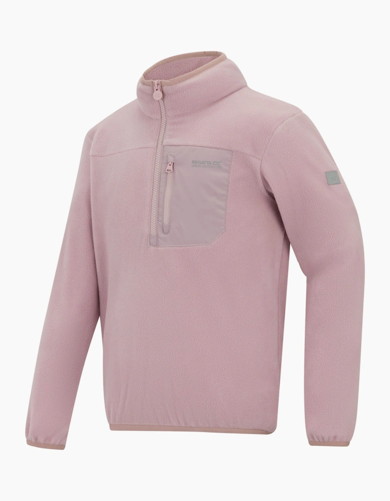 Childrens/Kids Frankie Half Zip Fleece Top