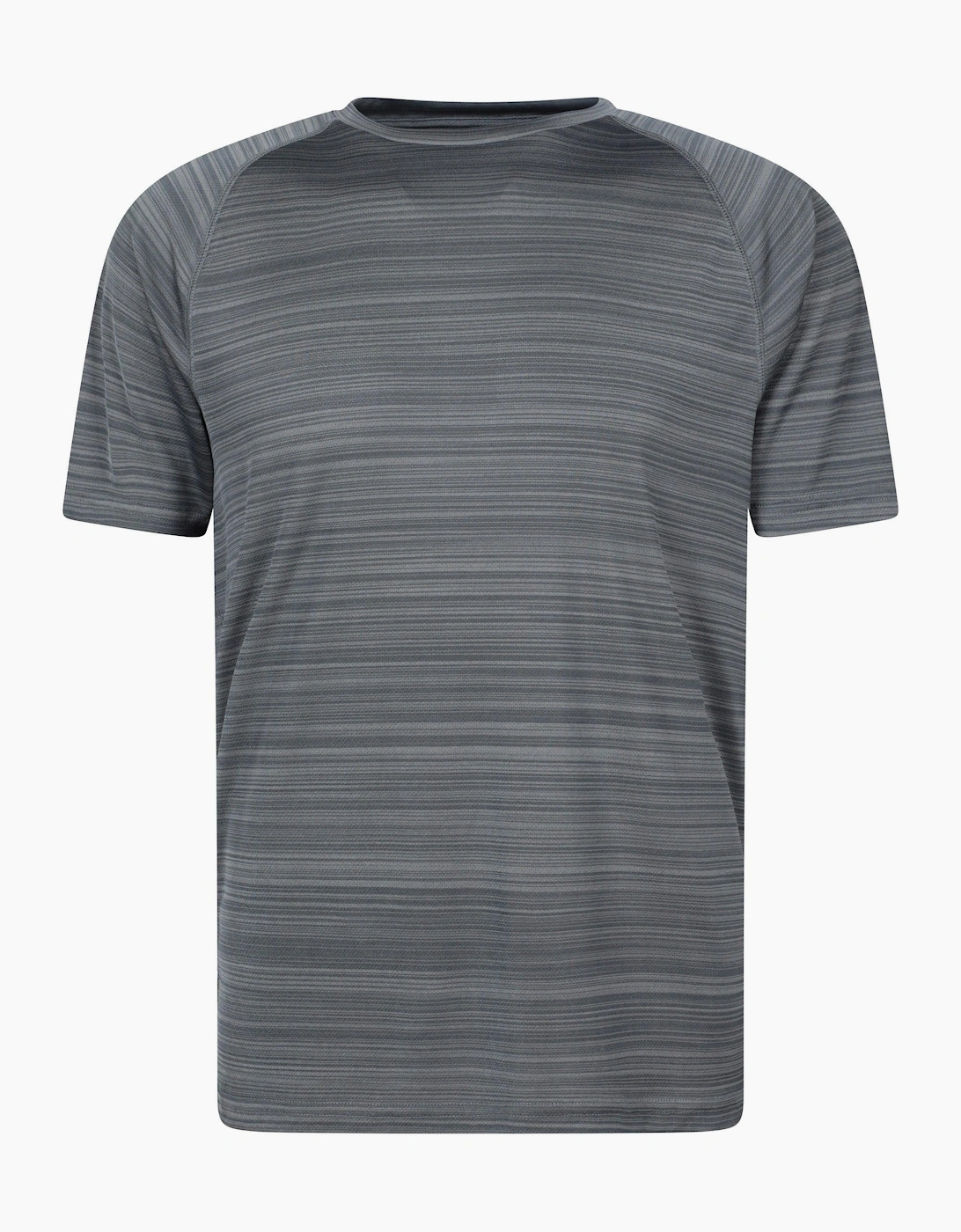 Mountain Warehouse Unisex Grey Adult Stripe Isocool T-Shirt - Size: 18/16/42