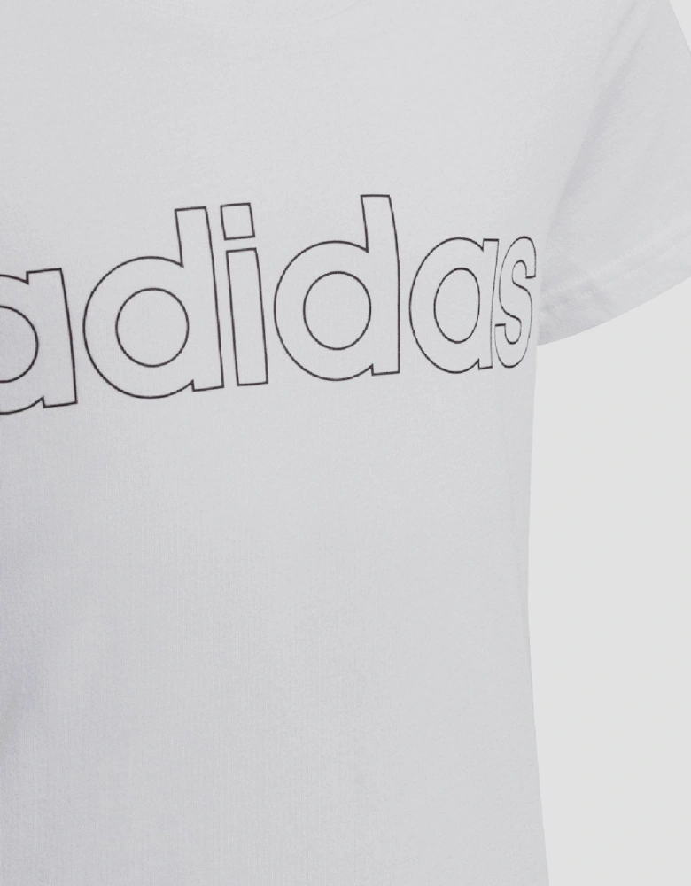 Girls Essentials Linear T-Shirt - Juniors Linear T-Shirt