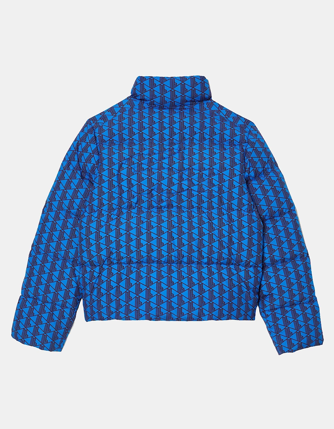 Hooded Monogram Print Puffer Jacket