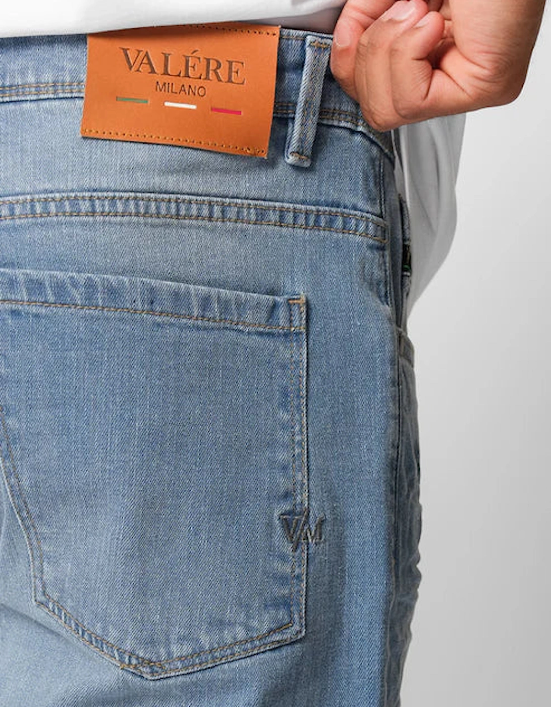 Valere Milano Lusso Clean Jeans - Light Blue