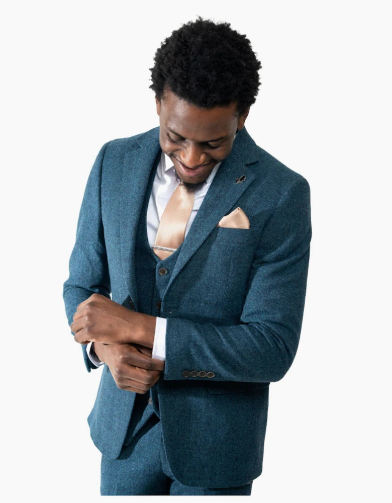 Armstrong Tweed Trouser - Blue