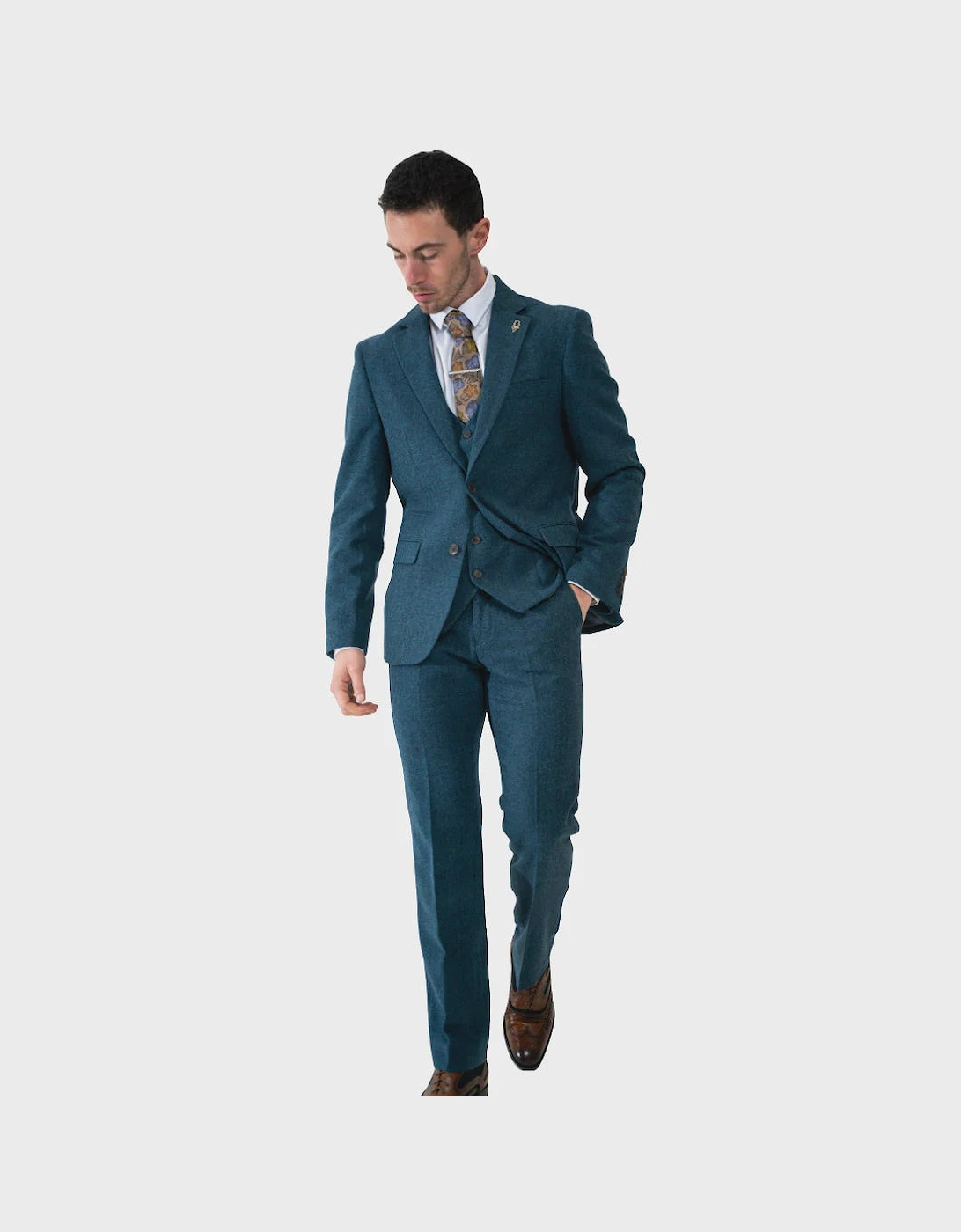 Armstrong Tweed Trouser - Blue, 5 of 4