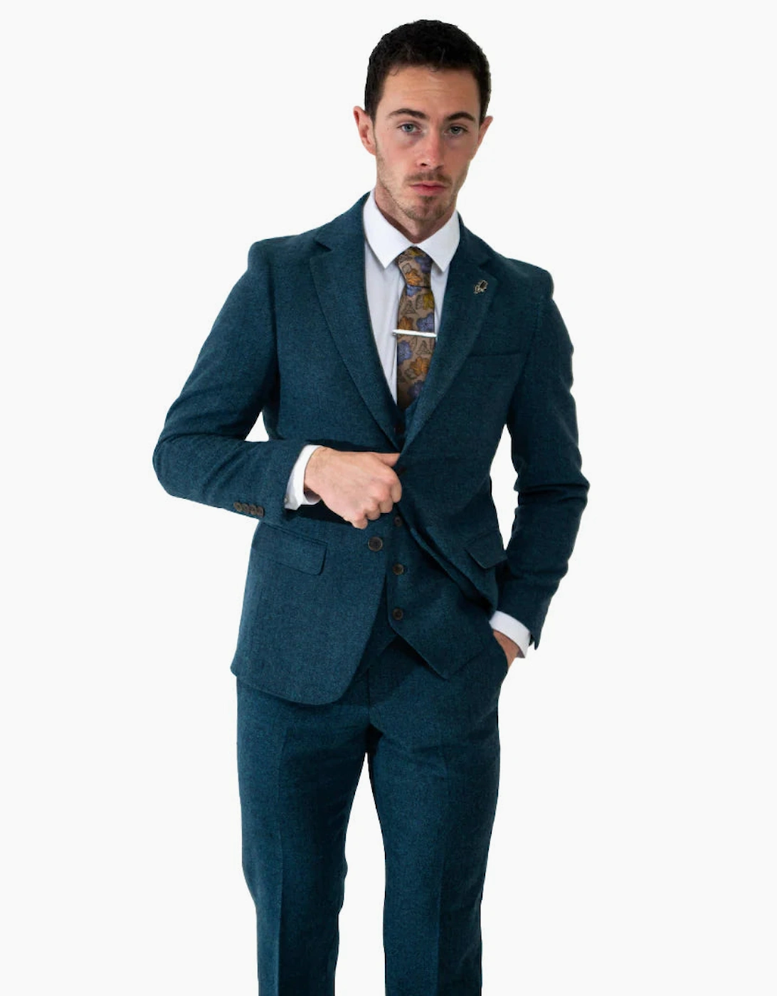 Armstrong Tweed Trouser - Blue