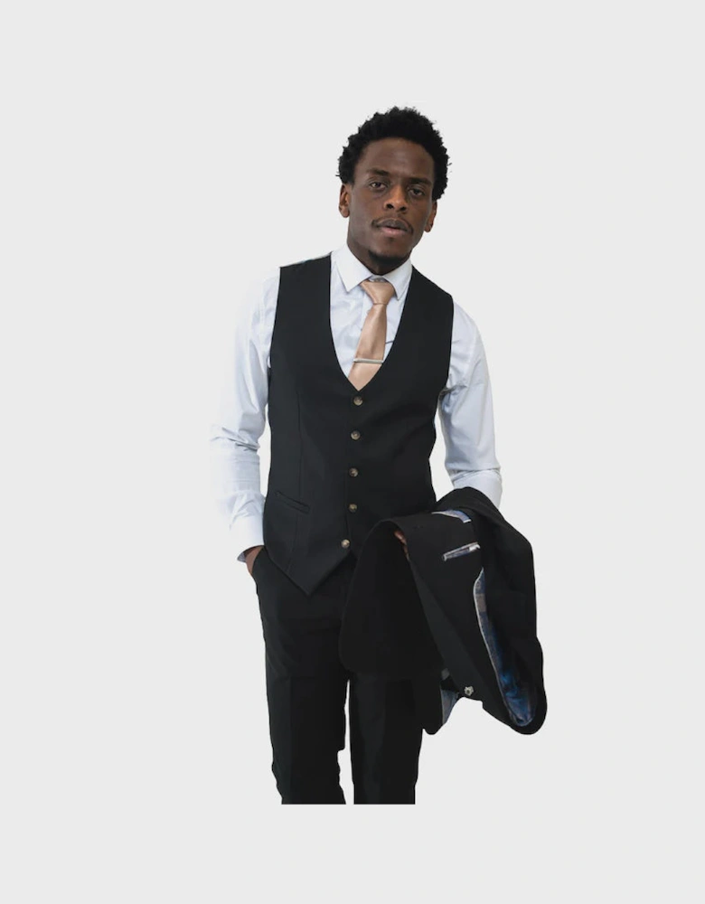 Charles Waistcoat - Black