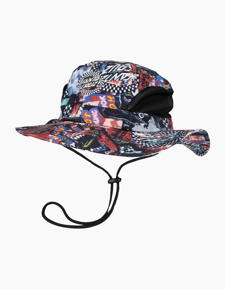 Mens Collage Boonie Bucket Hat - Multi - OS