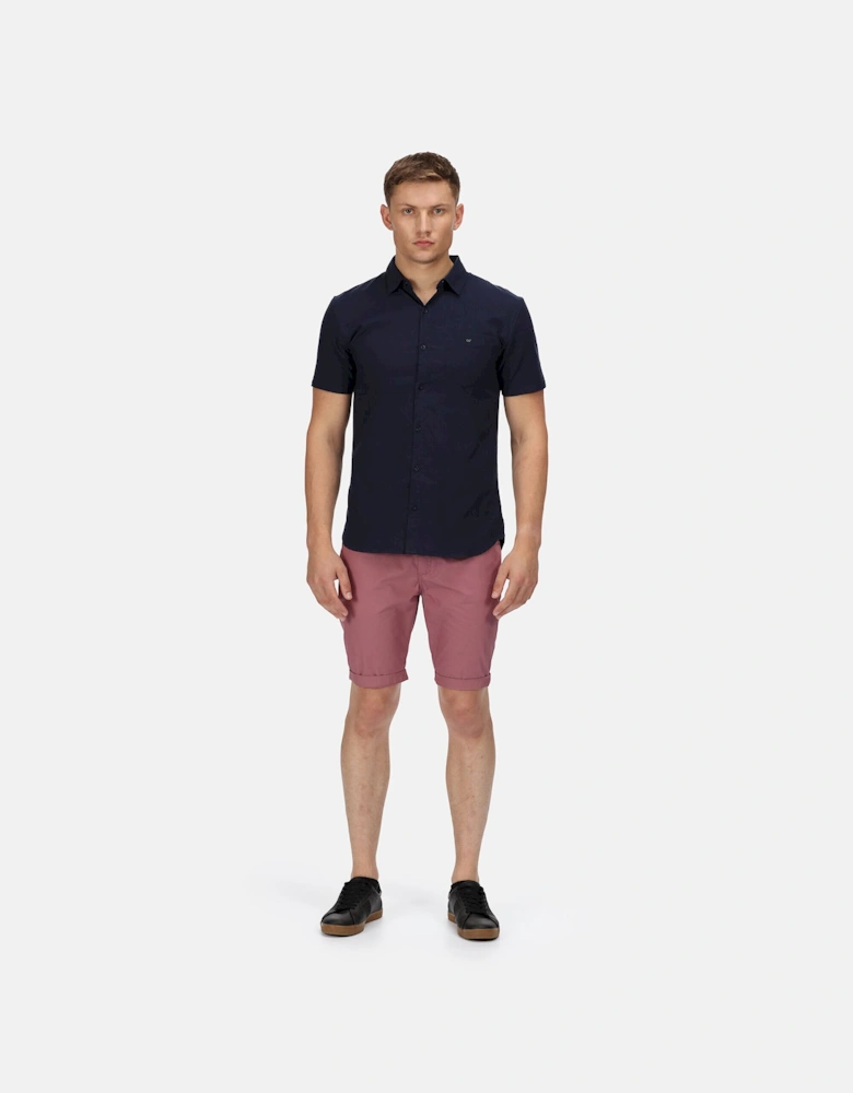 Mens Mikel Oxford Short-Sleeved Shirt