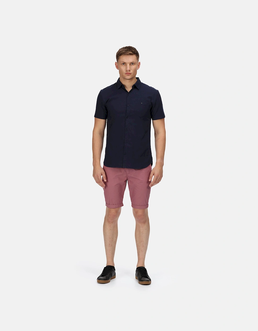 Mens Mikel Oxford Short-Sleeved Shirt