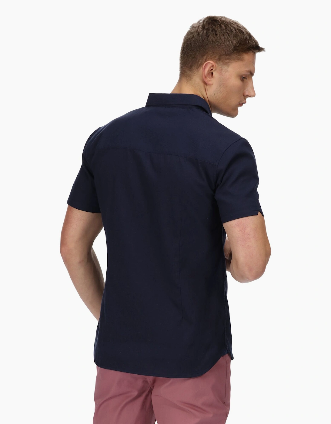 Mens Mikel Oxford Short-Sleeved Shirt