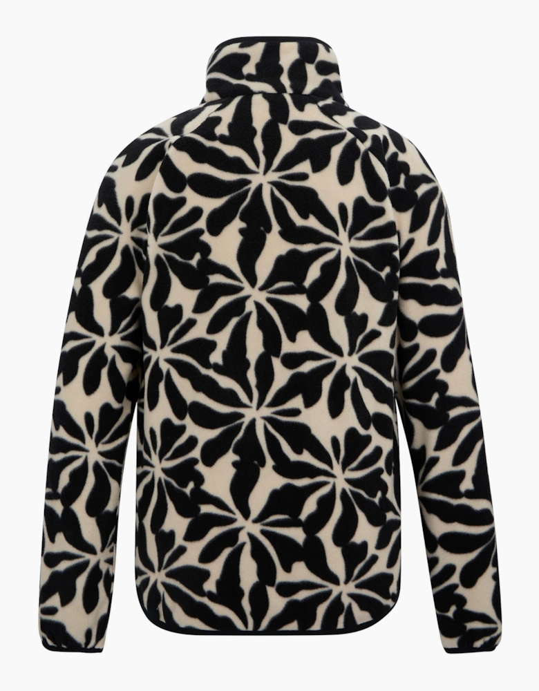 Womens/Ladies Frankie Abstract Floral Full Zip Fleece Jacket