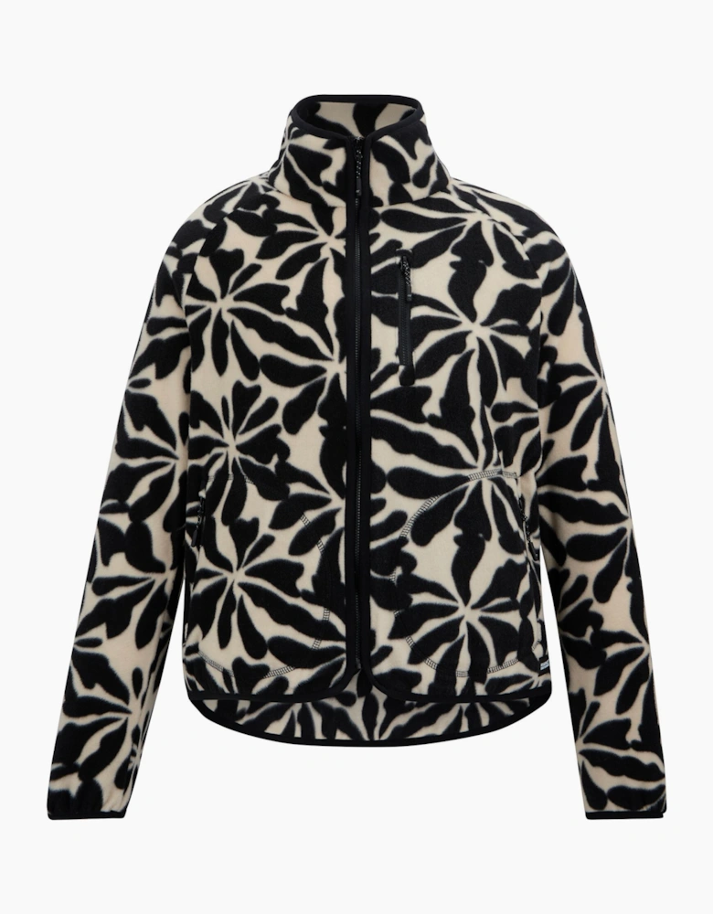 Womens/Ladies Frankie Abstract Floral Full Zip Fleece Jacket