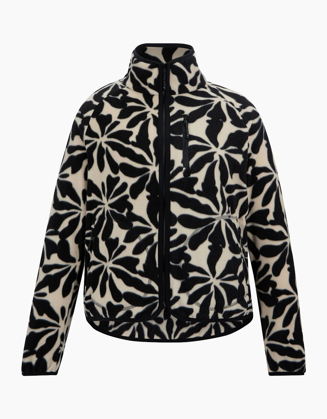 Womens/Ladies Frankie Abstract Floral Full Zip Fleece Jacket, 6 of 5
