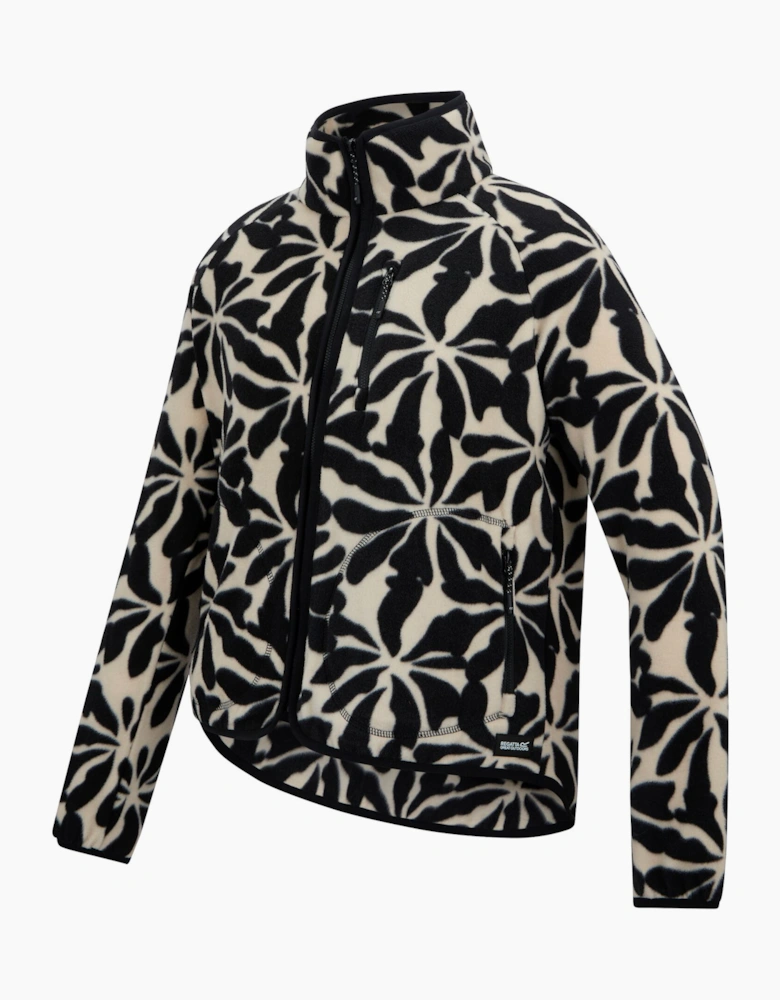Womens/Ladies Frankie Abstract Floral Full Zip Fleece Jacket