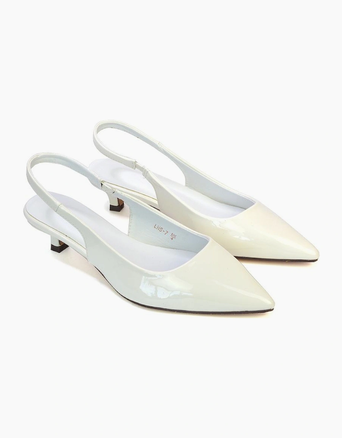 Womens/Ladies Jenny Sling Back Kitten Heel Pumps