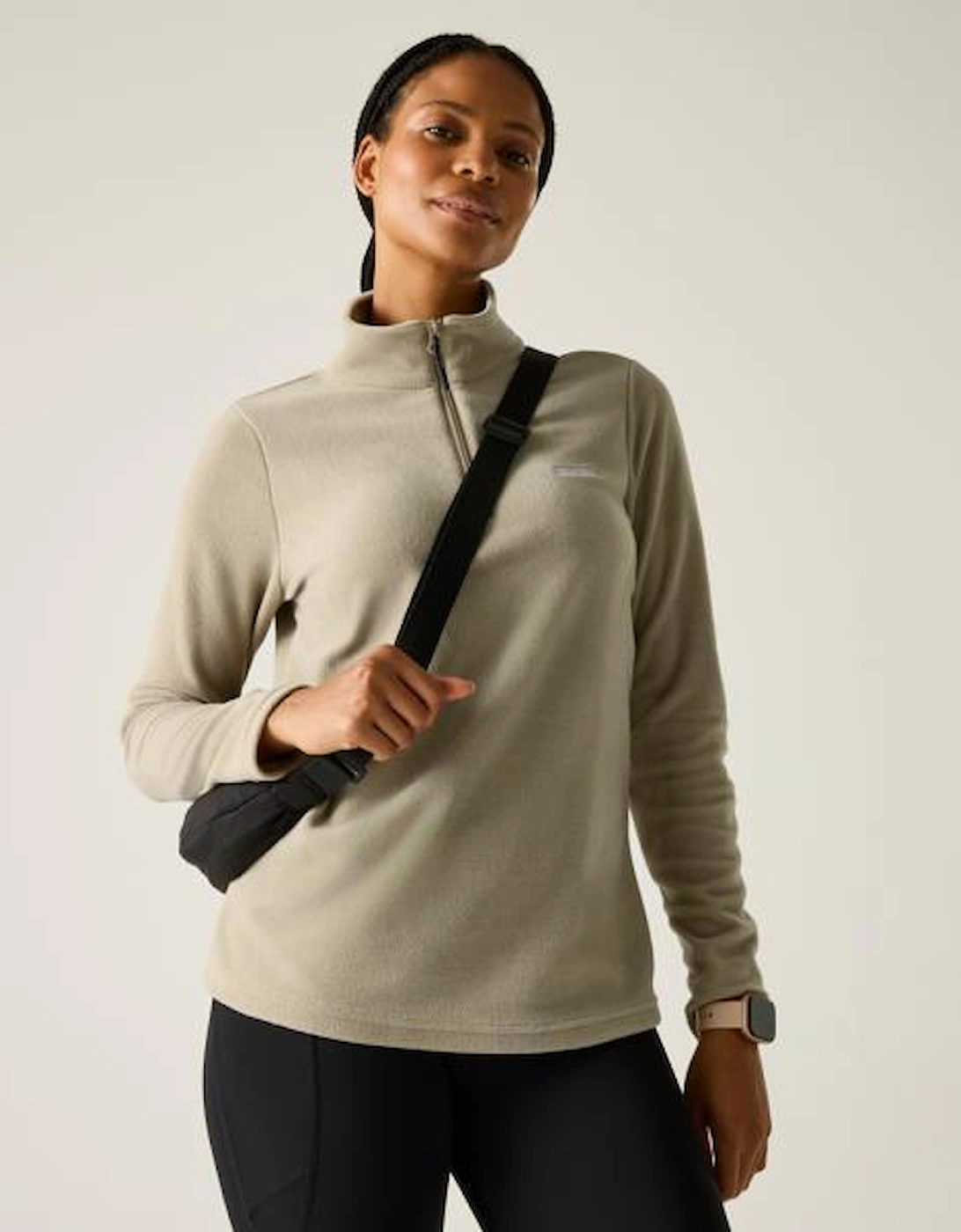 Regatta Women's Tan Great Outdoors / Sweetheart 1/4 Zip Fleece Top - Size 12 UK